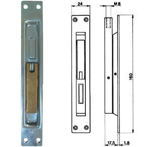 PALETTO CAPRI MM.24 M8 LEVA OTTONE