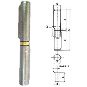 CERN.C/COSTA 1257 22/27X150 C/CUSCINETTO P/OTTONE