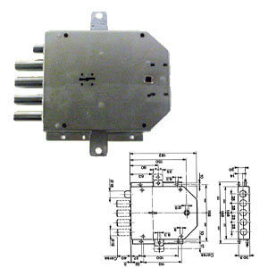 SERRATURA 555 DX CHIAVE LUNGA CF.IND.