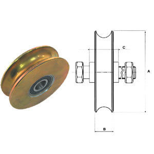 RUOTA CANC.C/BULL.2/C.GOLA T.100X32