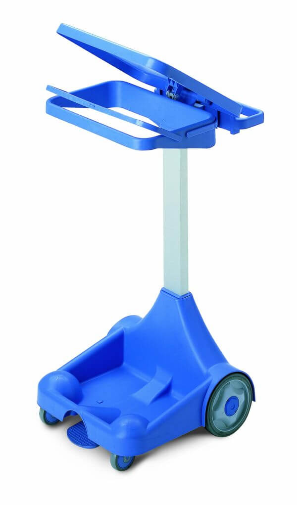 CARRELLO PORTASACCO LEO IN ABS COLORE BLU