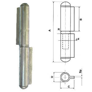 CERNIERE A TAPPO P/FISSO OTT.MM170P