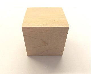 CUBO IN FAGGIO MM.90X90