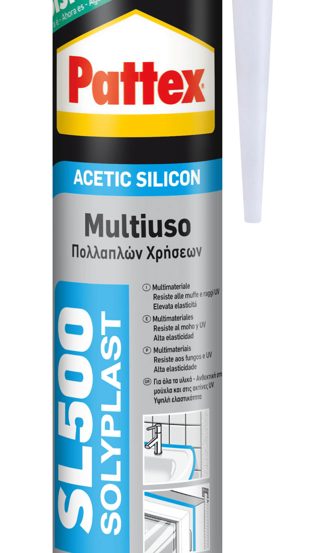 SILICONE SL500 UNIVESALE GRIGIO ML.300