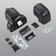 KIT SUPPORTI AMBIDESTRI 3/P CHIUS.NERO