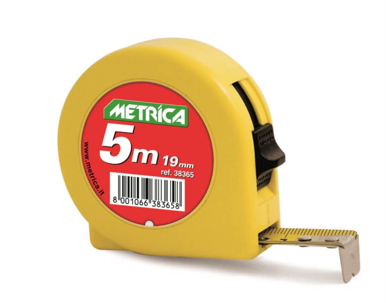 FLESSOMETRO GIALLO ABS MT.5X19 MM