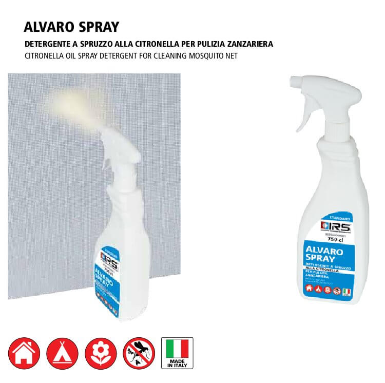 DETERGENTE SPRAY PULIZIA ZANZARIERE