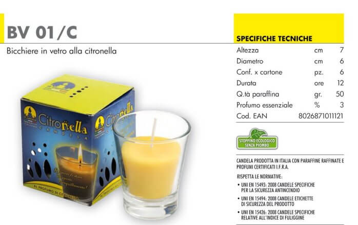 VASETTO ALLA CITRONELLA PICCOLO