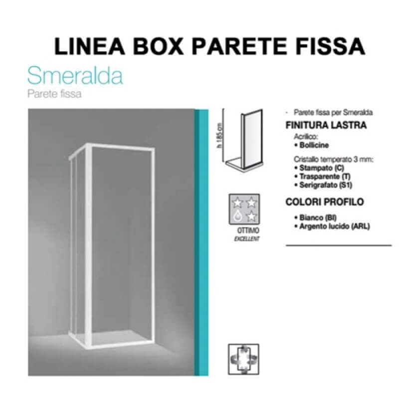 PARETE FISSA PER SMERALDA CM.68/72