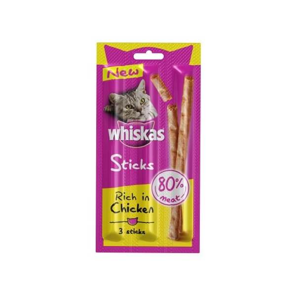 WHISKAS CATSTICKS POLLO GR.18