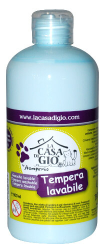 *TEMPERA LAVABILE 500ML.AZZURRO C.