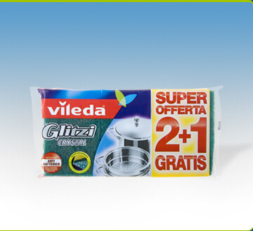 VILEDA GLITZI FIBRA VERDE 2+1