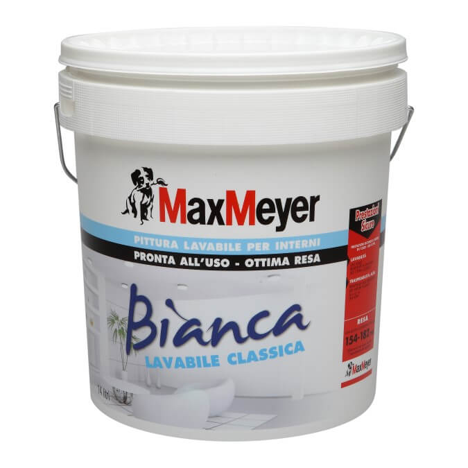 PITTURA LAVABILE MONOMANO 'BIANCA' LT.4