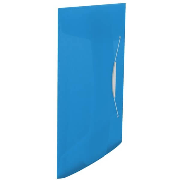 CARTELLINA 3 LEMBI C/ELASTICO BLU