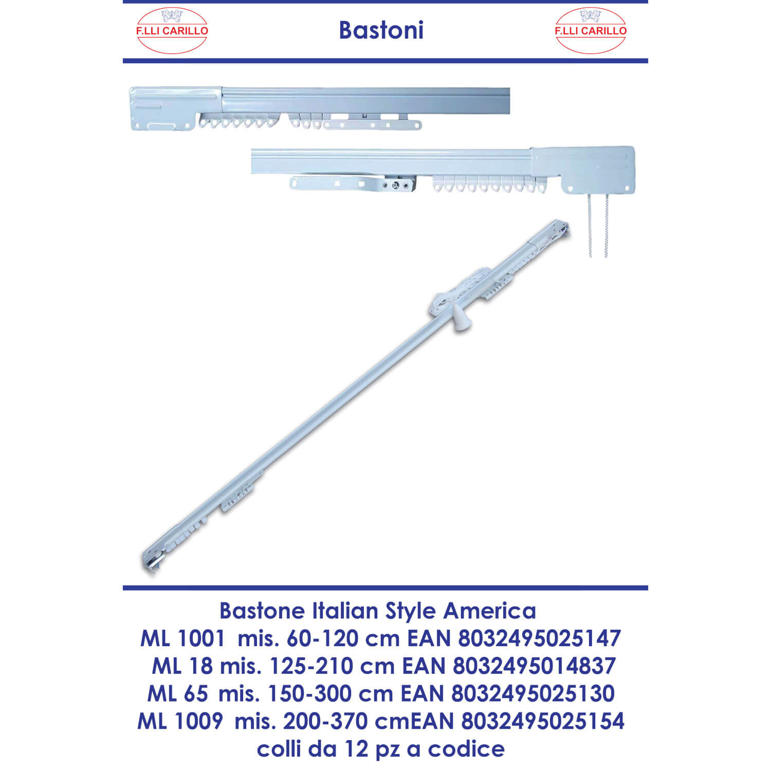 BASTONE AMERICANO ALLUNG.60-120CM