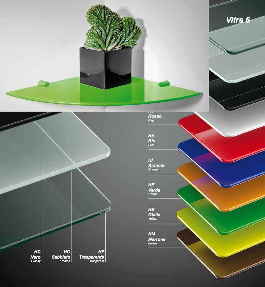 MENSOLA VITRA CM.25X25 NERO