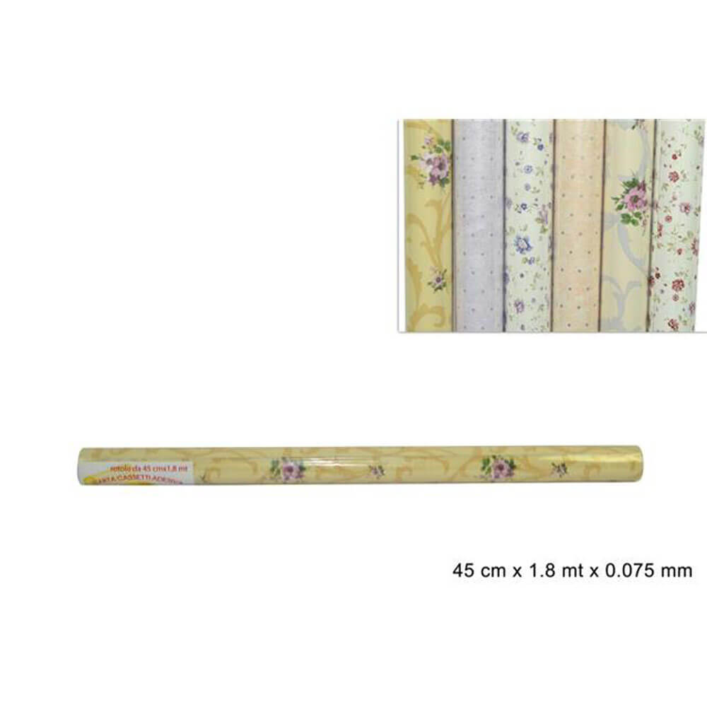 *CARTA ADESIVA FIORI CM.45X1.8X0.075