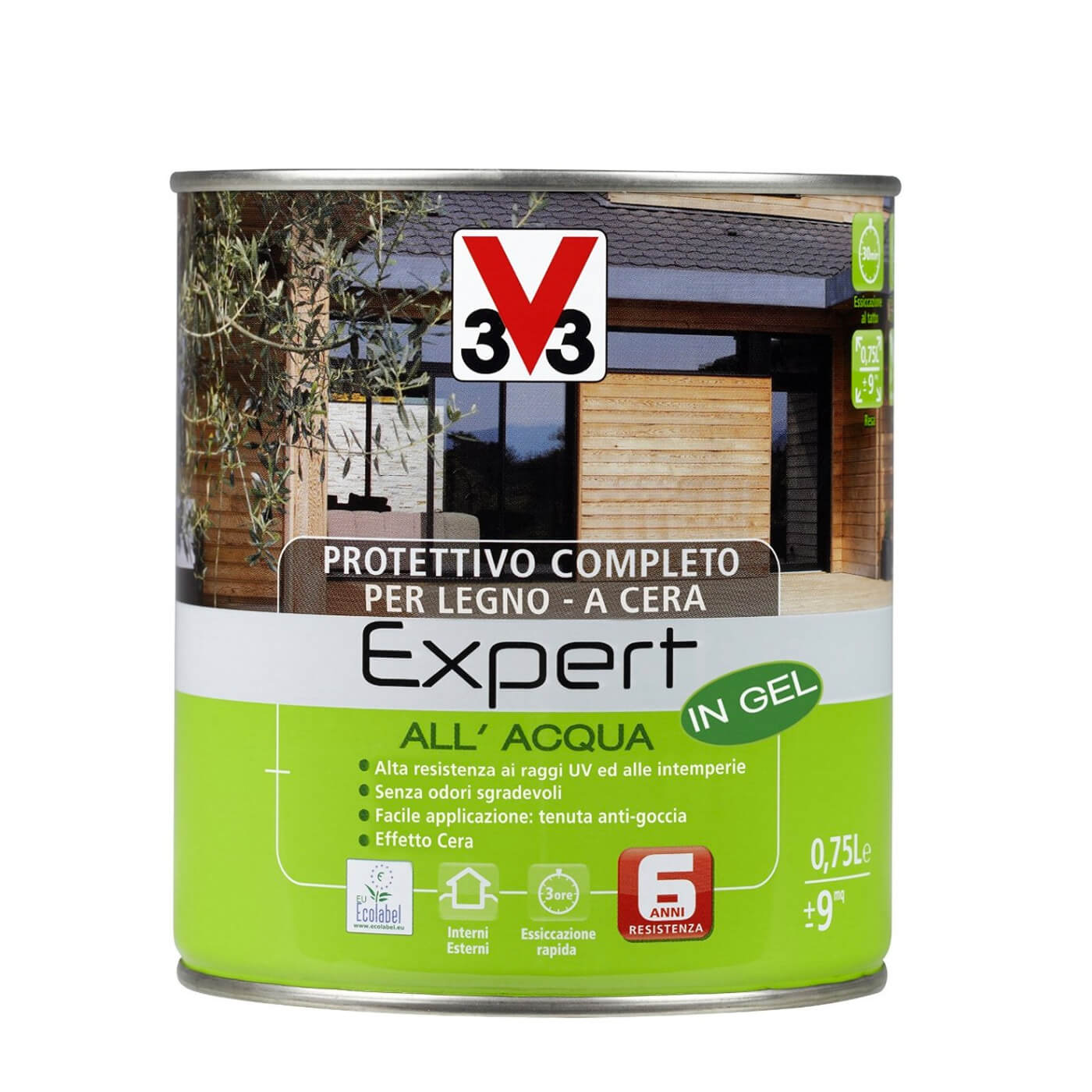 IMPREGNANTE CERA ACQUA EXPERT BIANCO LT.0.75