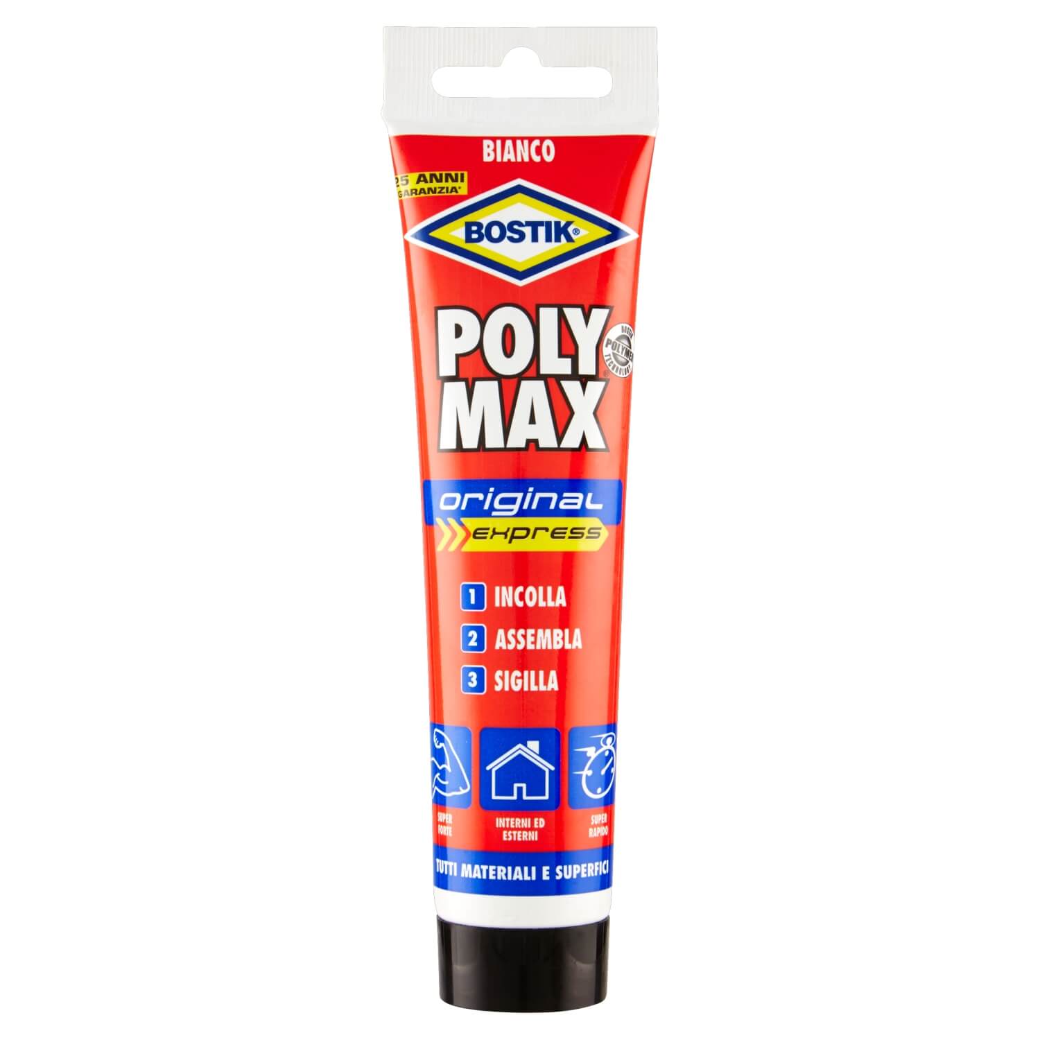 ADESIVO POLYMAX ORIGINAL EXPRESS TUBO 165GR BIANCO