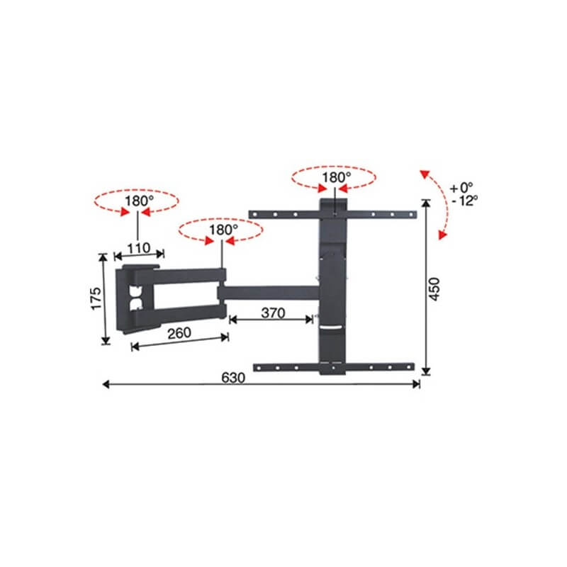 SUPPORO TV LED GO 3 SNODI INCLUSI 32-60'