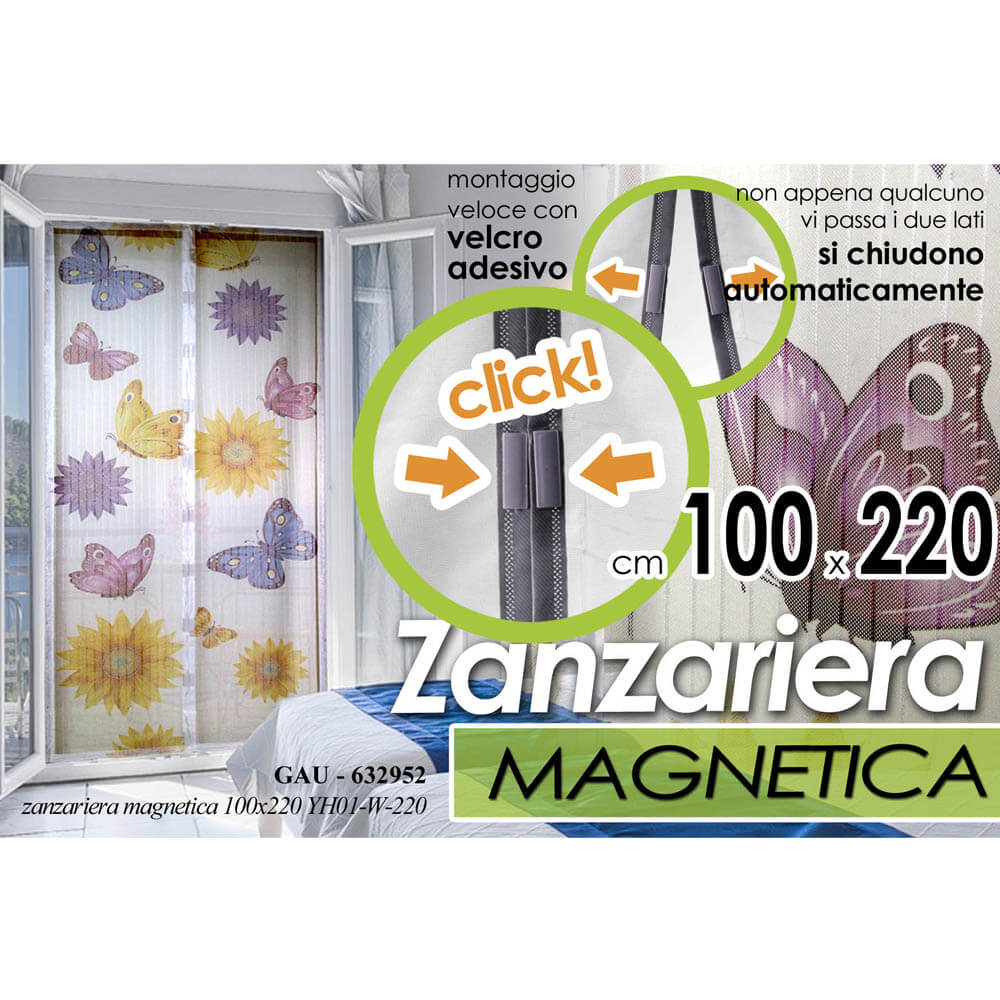 ZANZARIERA DECORATA TENDA/PORTA CM.100X220