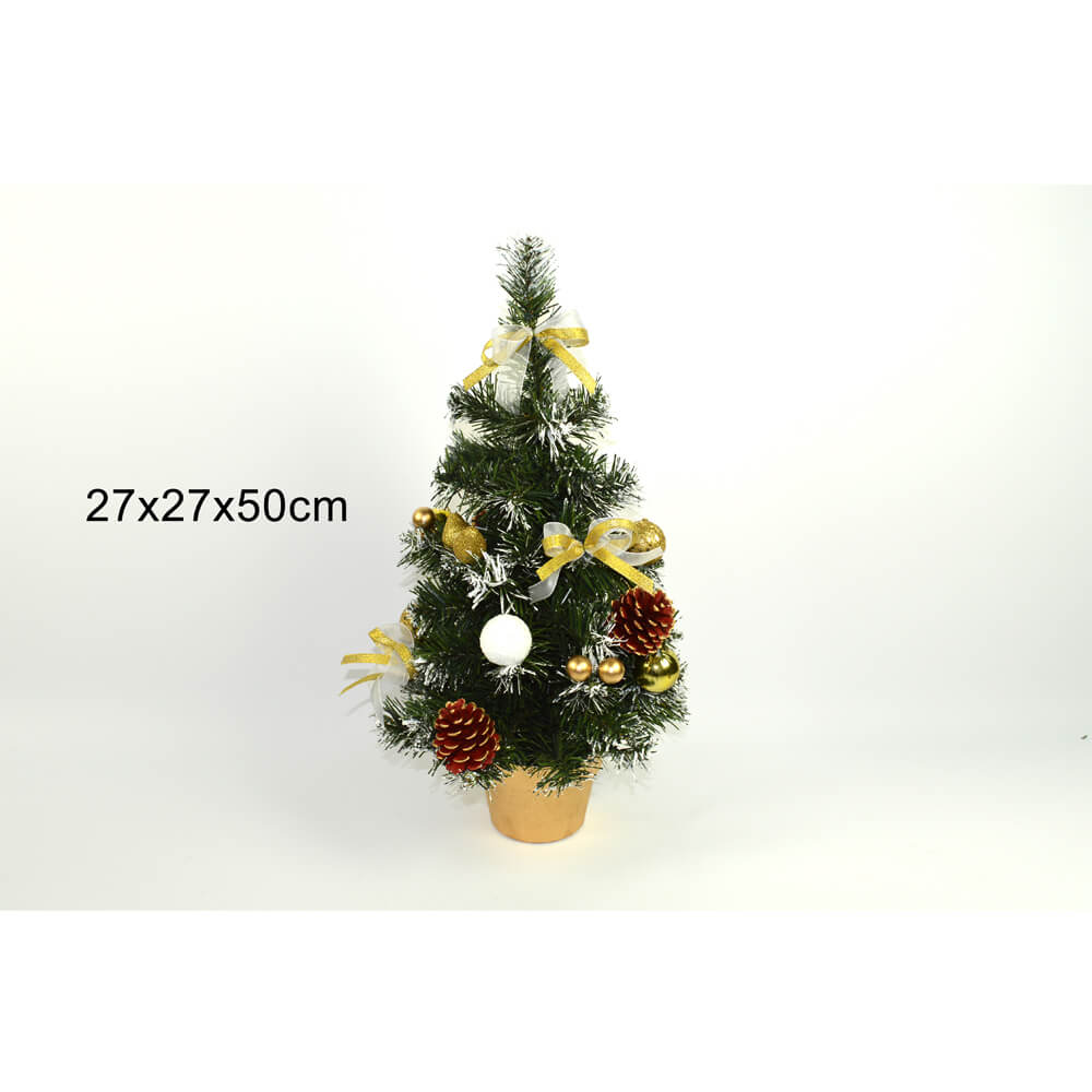 ALBERO ADDOBBATO CM.50 ORO