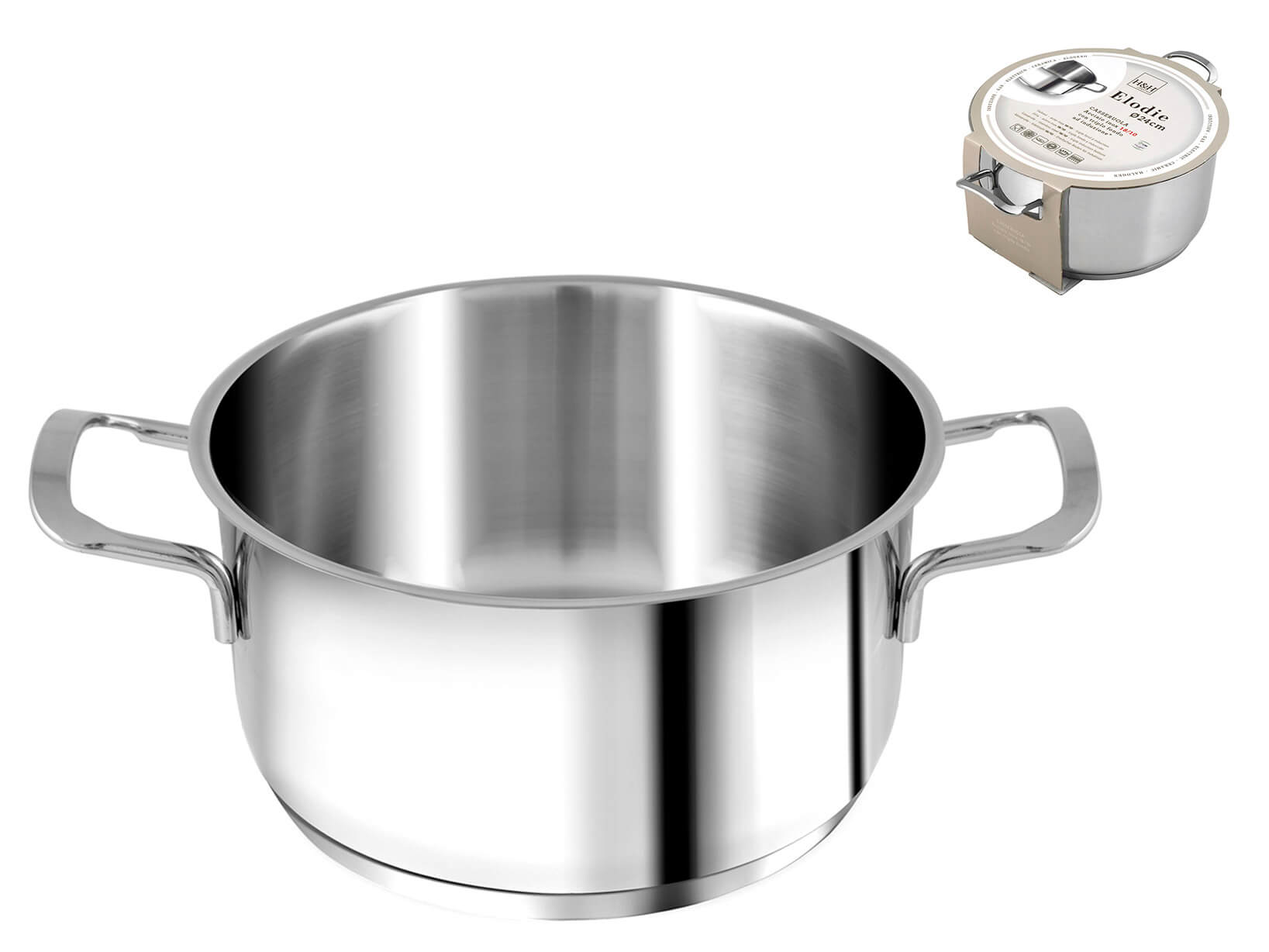 CASSERUOLA INOX ELODIE CM.24