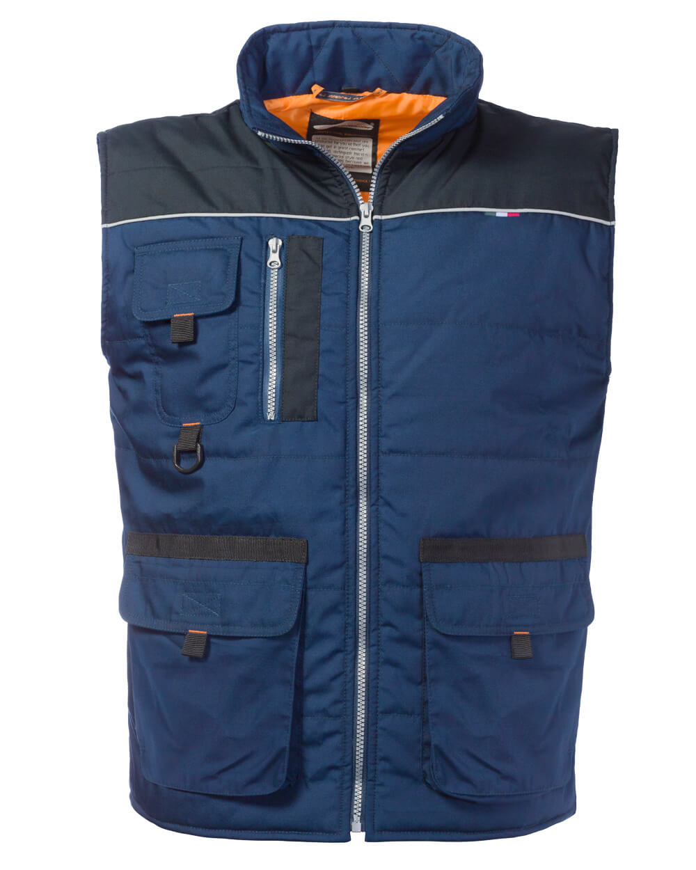 GILET MORGAN BLU/NERO TG.M