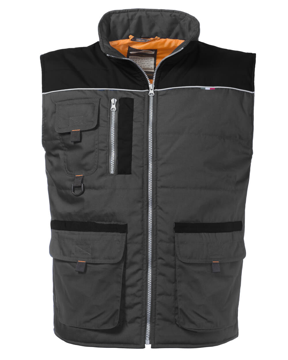 GILET MORGAN GRIGIO/NERO TG.M