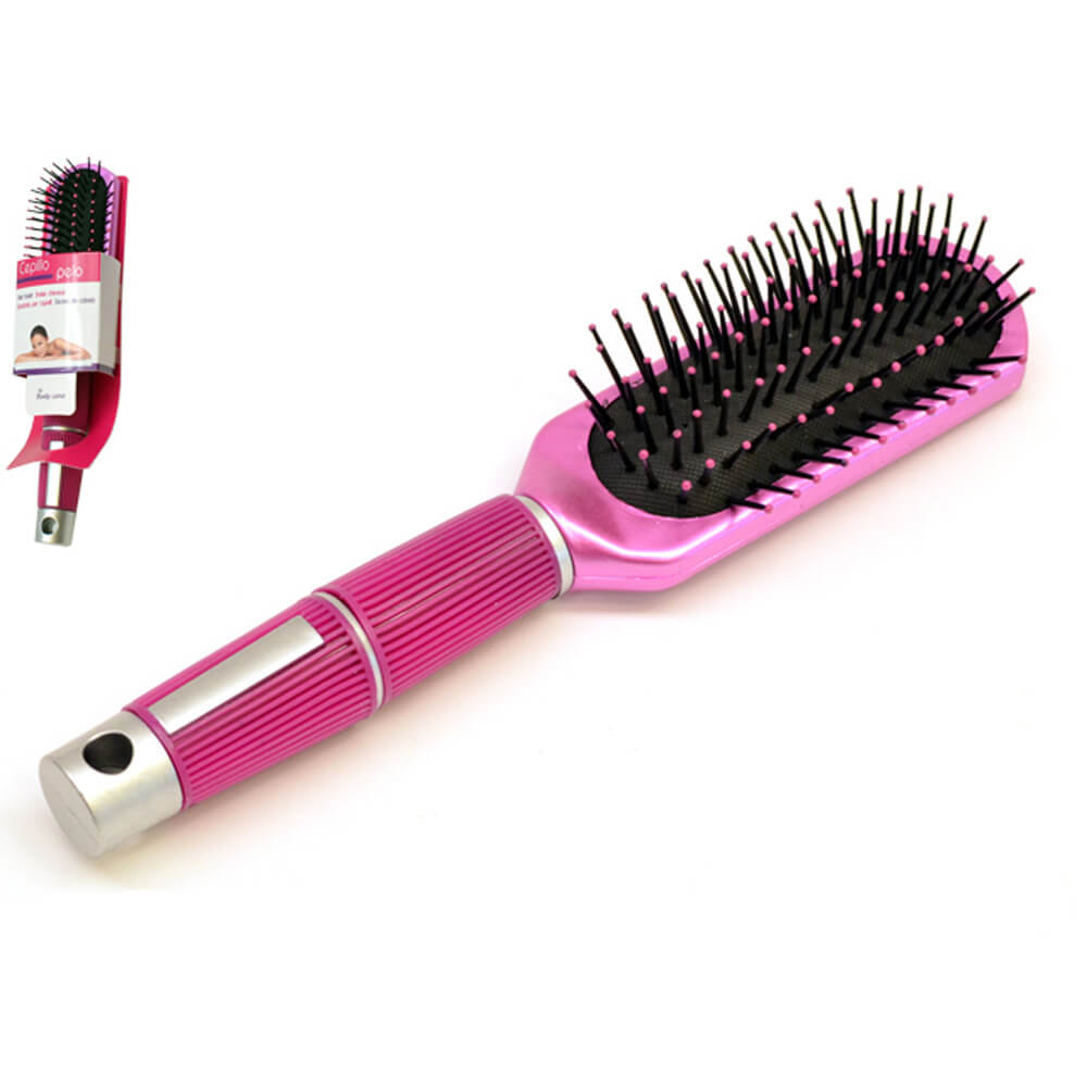 *SPAZZOLA PER CAPELLI GRANDE STRETTA FUCSIA