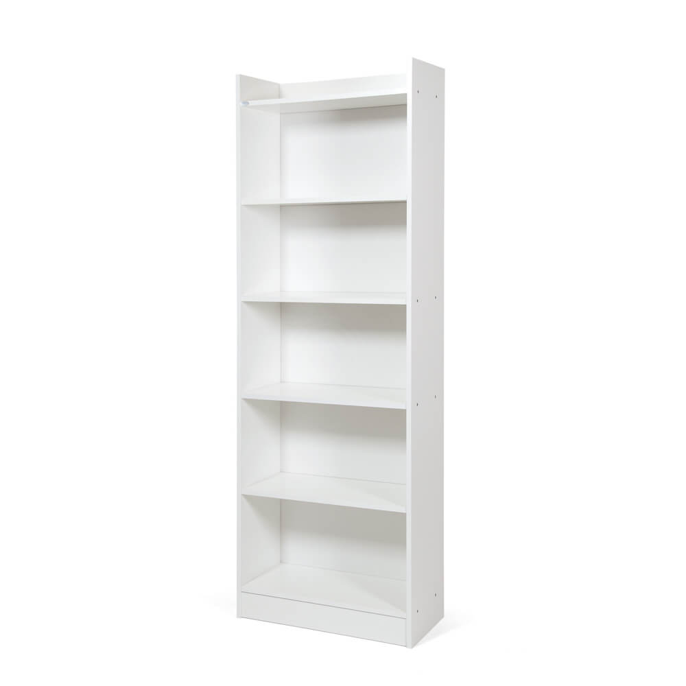 LIBRERIA ALESSIA CM.64X29X180H BIANCO FRASSINATO