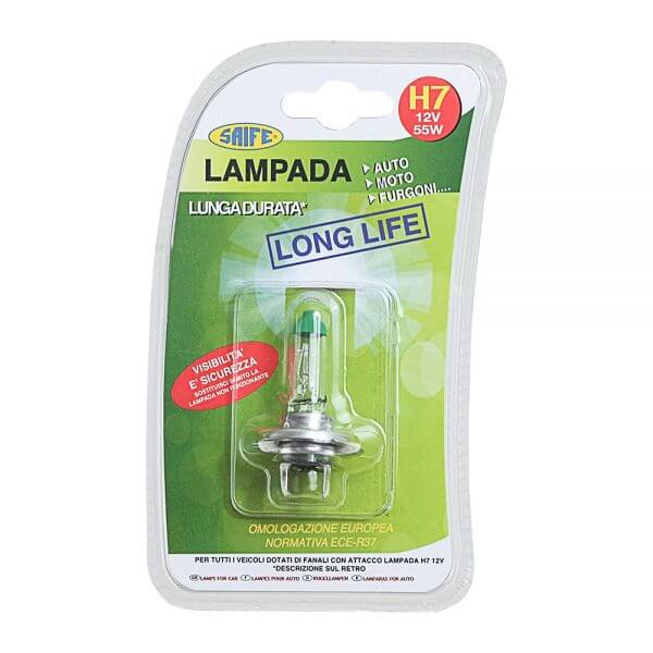 LAMPADA AUTO LONG LIFE SINGOLA H7