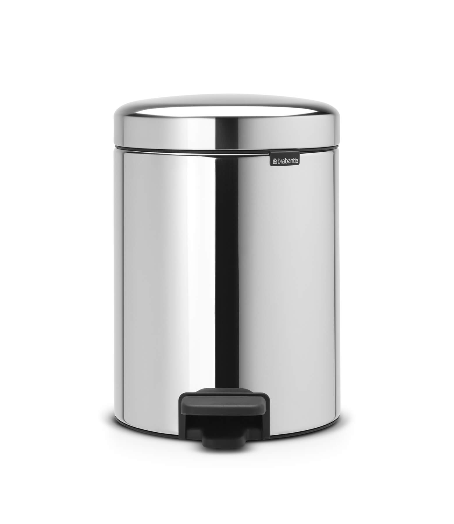 PATTUMIERA PEDAL BIN LT.5 ARGENTO LUCIDO