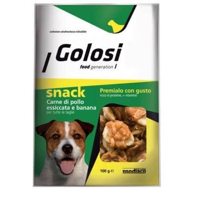 GOLOSI DOG SNACK POLLO-BANANA 100GR