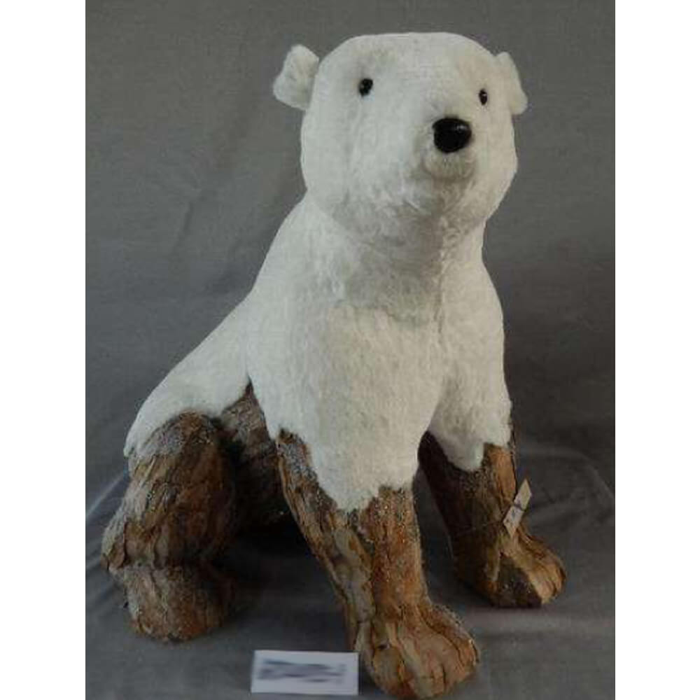 *ORSO SEDUTO CM.67X49X60 BIANCO