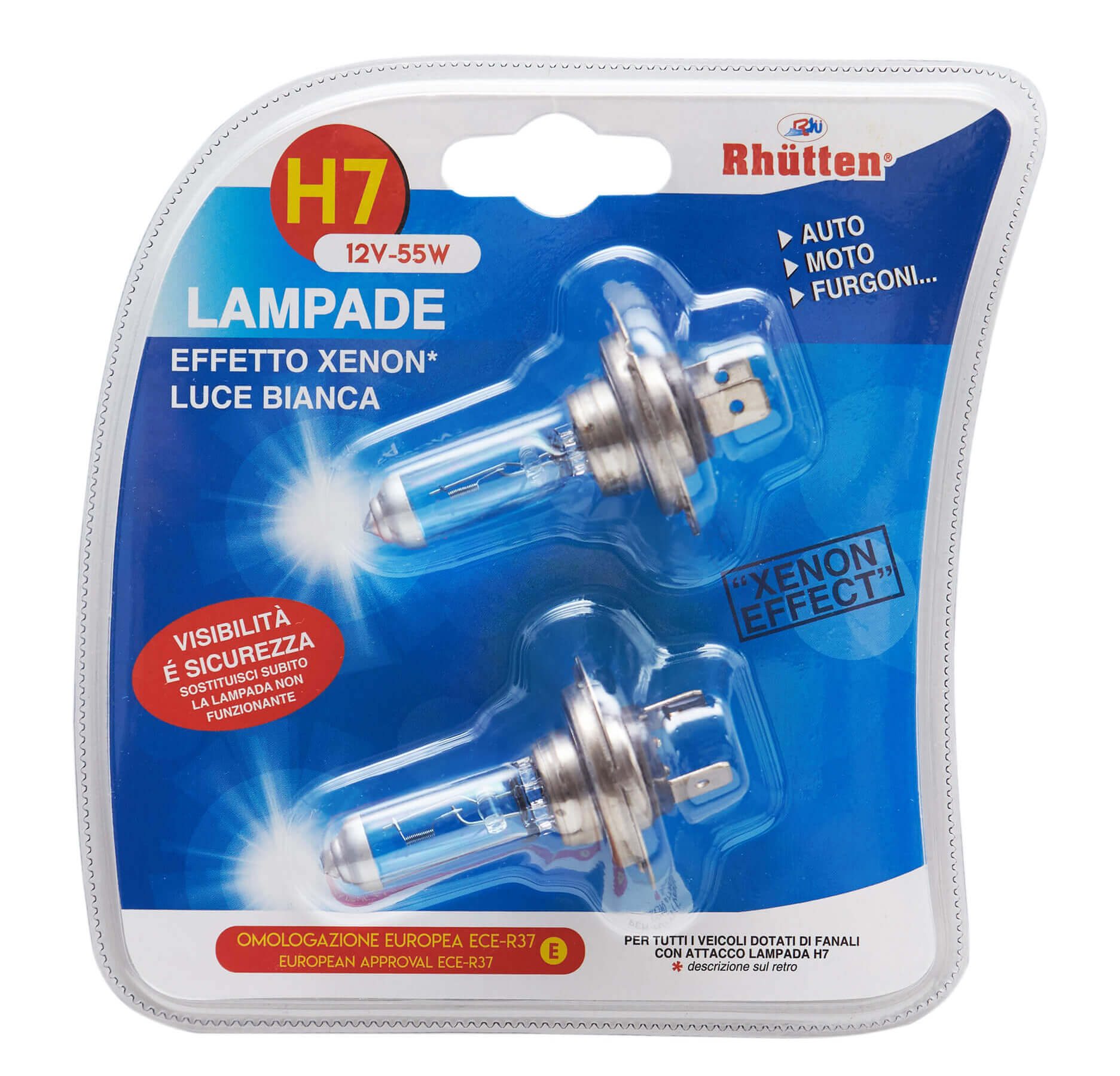 LAMPADE H7 EFFETT.XENON 12V 55W 2PZ