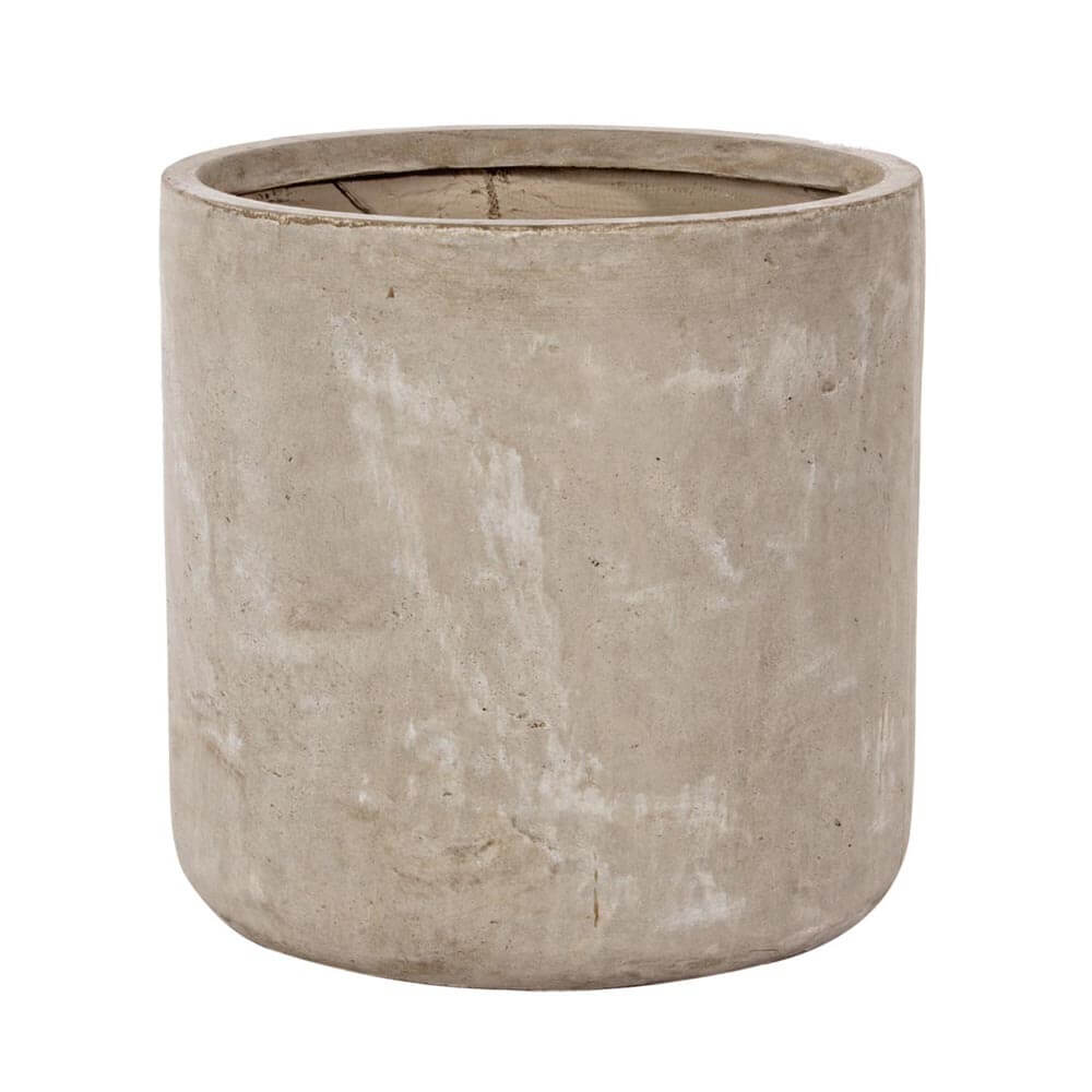 VASO TONDO CEMENT SABBIA D.50