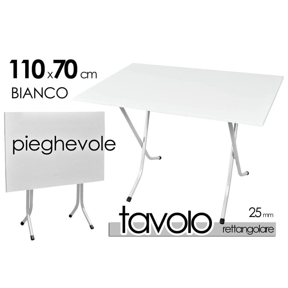 TAVOLO PIEGHEVOLE CM.70X110 BIANCO