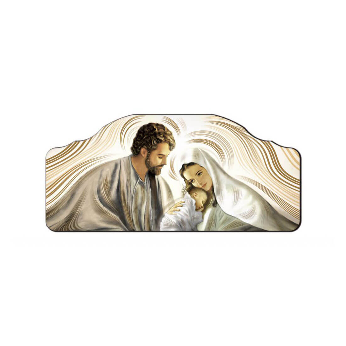 QUADRO CAPEZZALI SACRI CM.50X100 NATIVITY BROWN