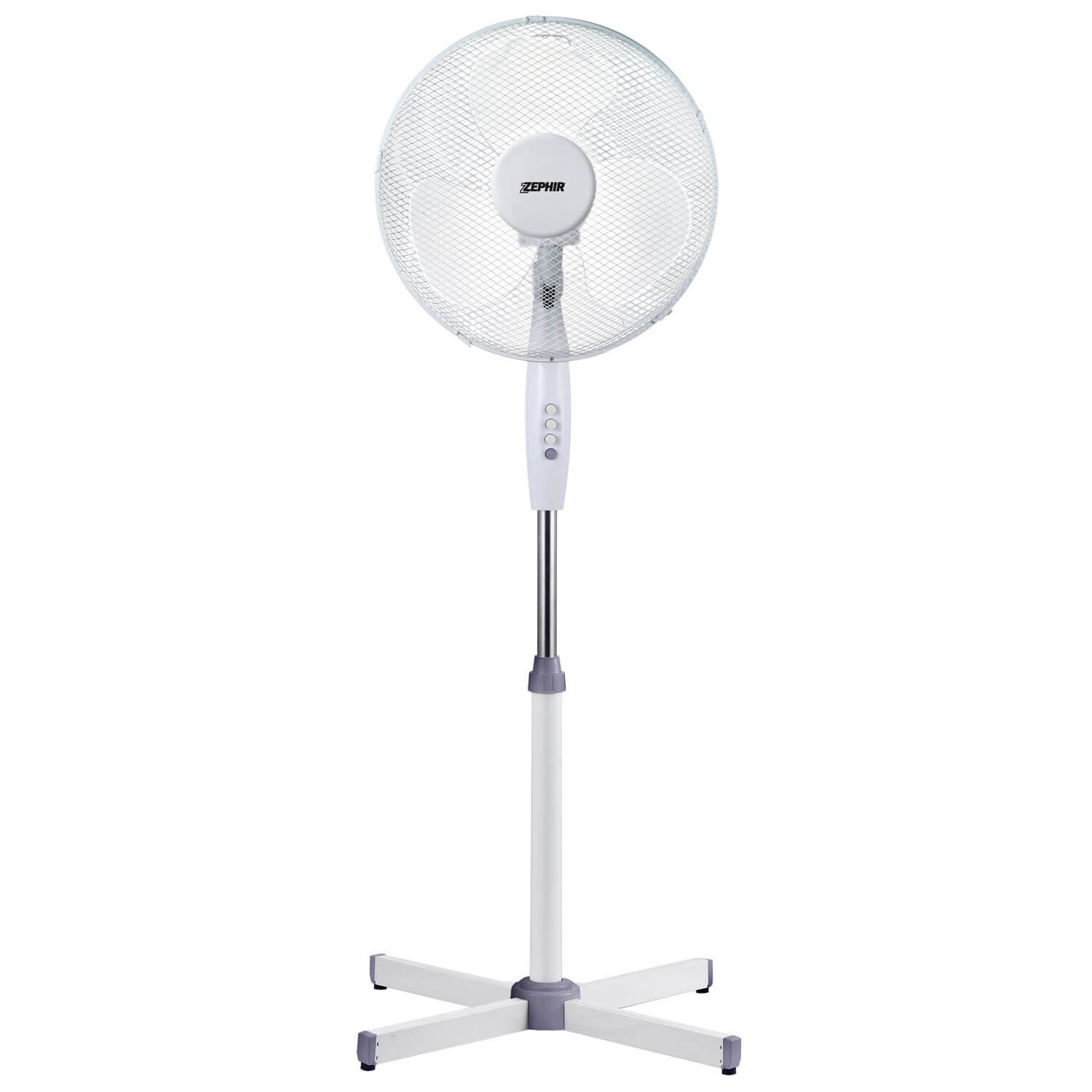 VENTILATORE PIANTANA CM.40 H.125 BIANCO E GRIGIO