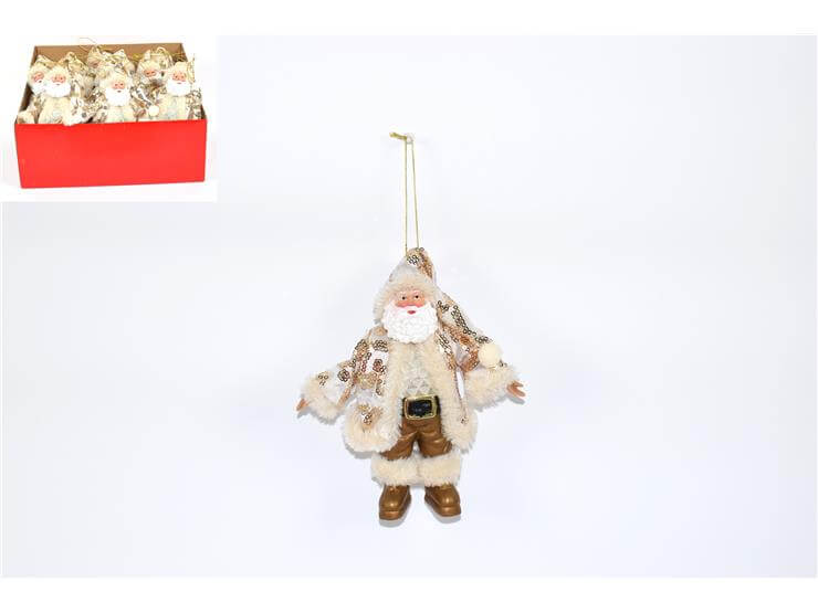 *PENDENTE BABBO NATALE CON ABITO ORO CM.17