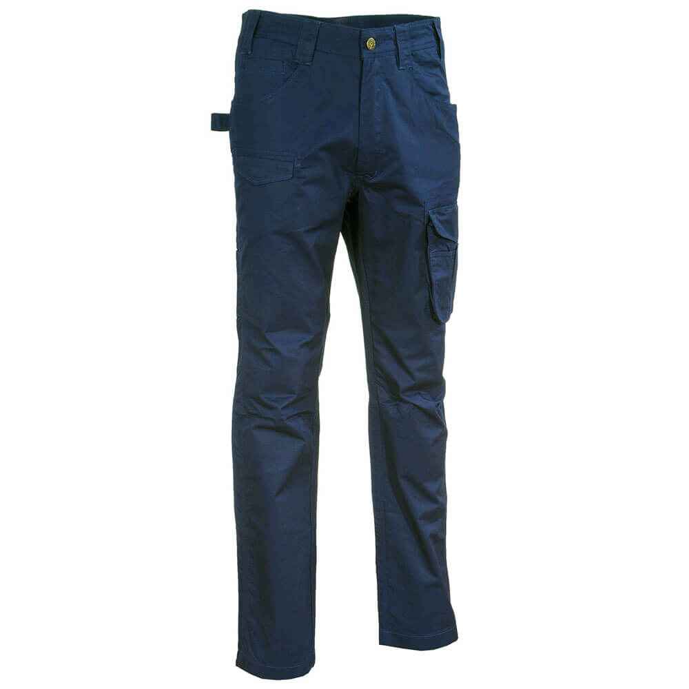 *PANTALONE COTONE MULTITASCHE 200GR BLU 50