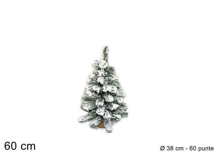 ALBERO CM.60 INNEVATO CON BASE JUTA 60PUNTE