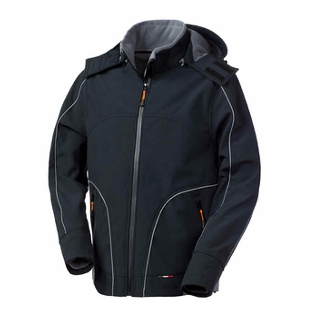 *GIUBBETTO SOFTSHELL NERO/GRIGIO TG.XXXL