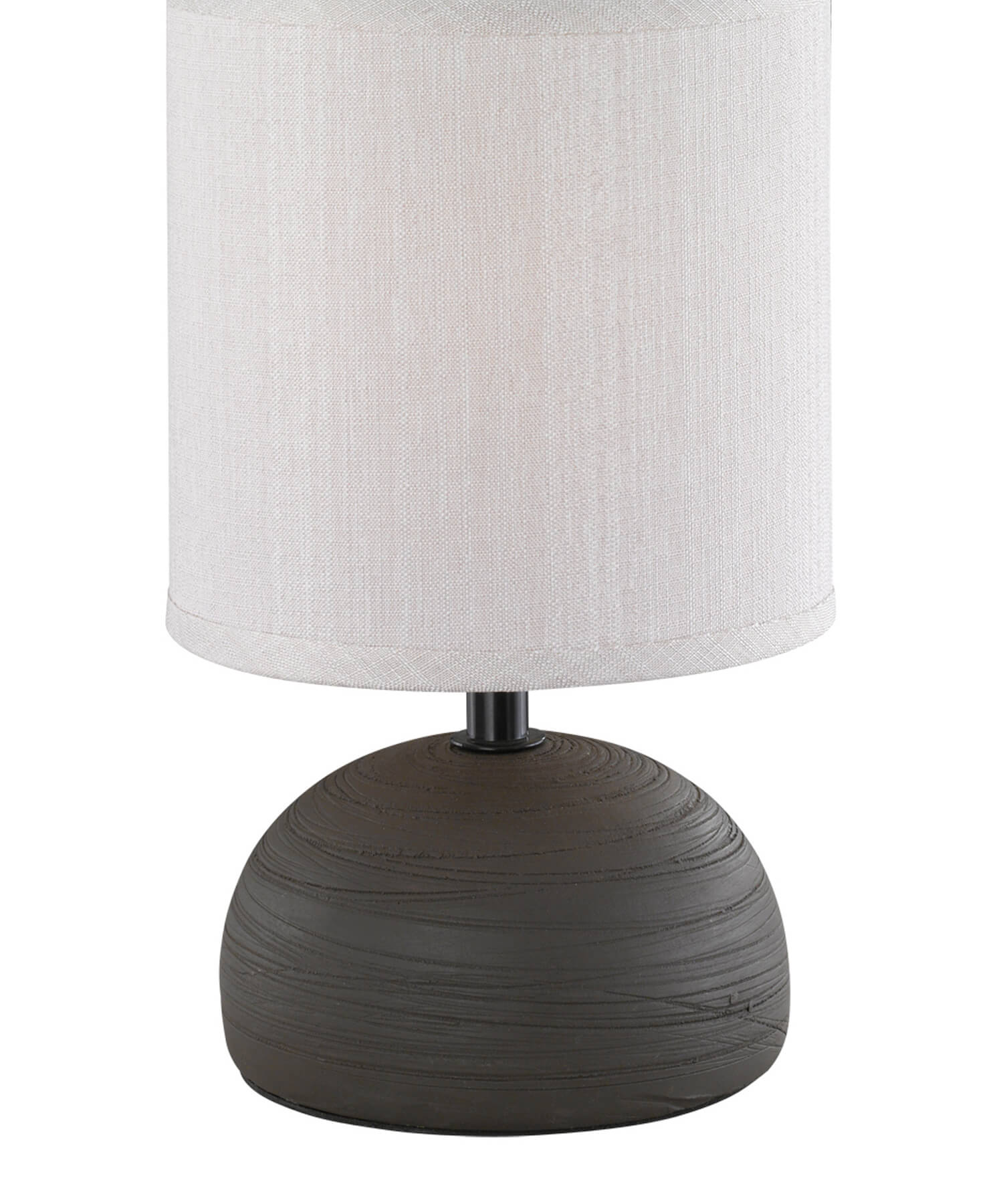 LUCI LAMPADA TAVOLO CERAMICA MARRONE H.23 E14