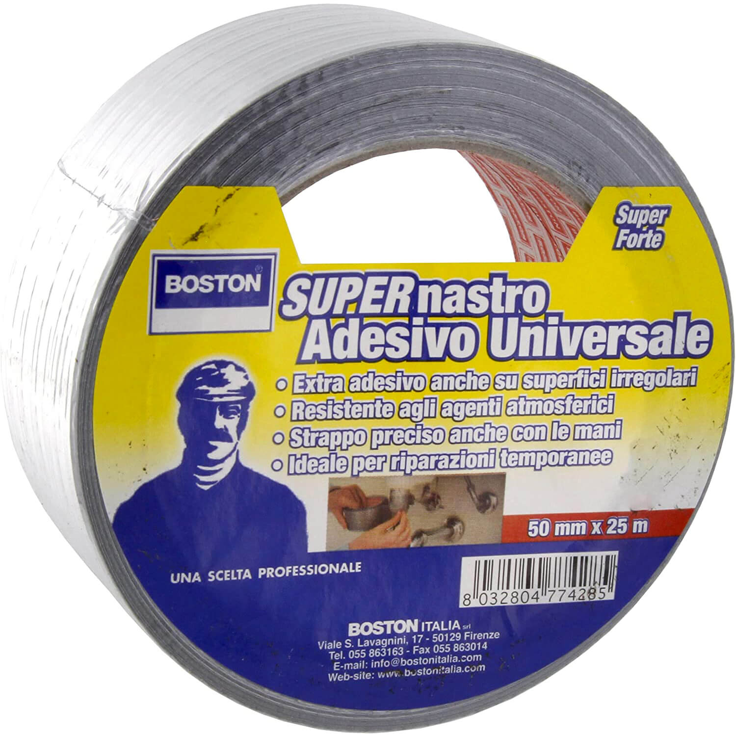 SUPERNASTRO UNIVERSALE ARGENTO MM50XM25