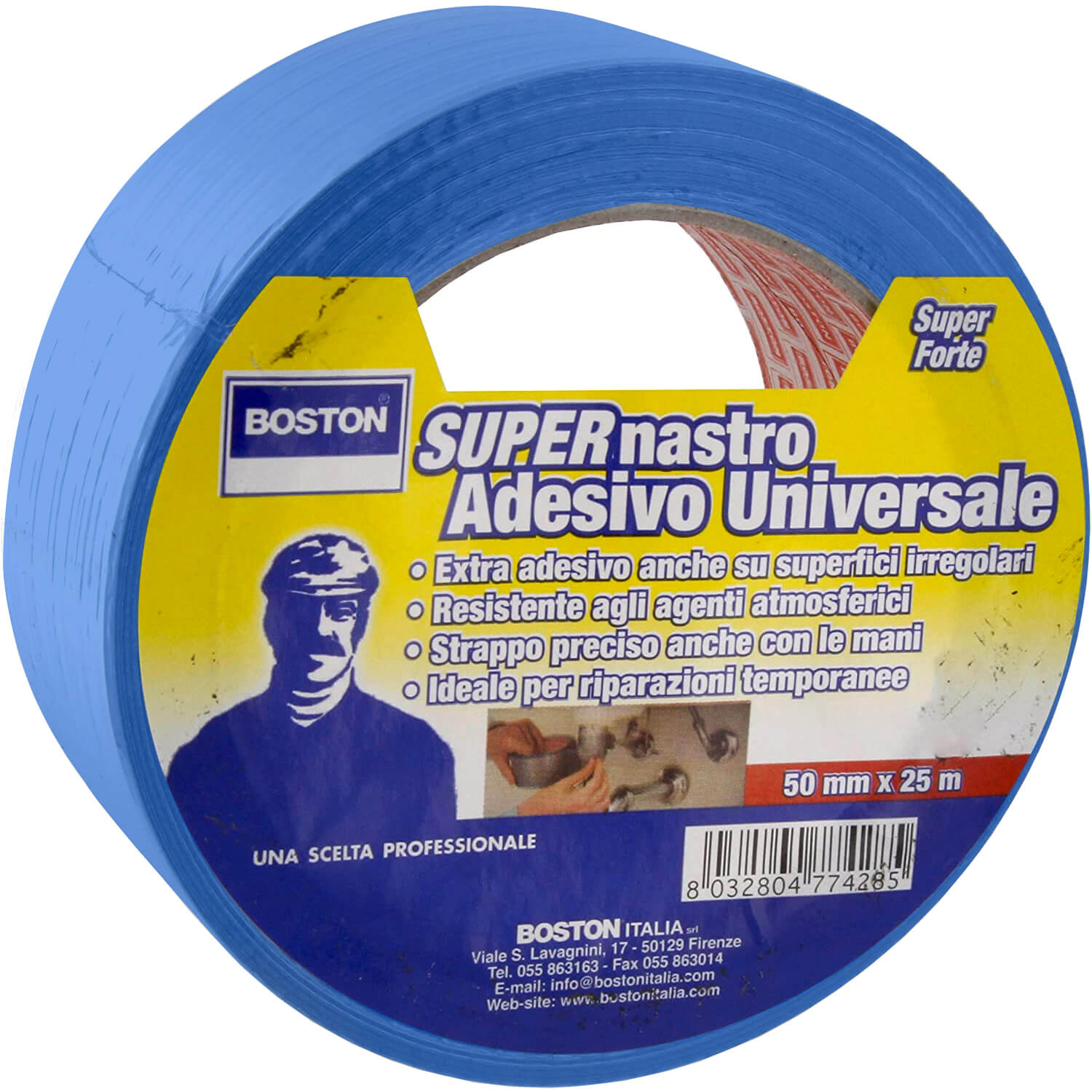 SUPERNASTRO UNIVERSALE BLU M50XM25