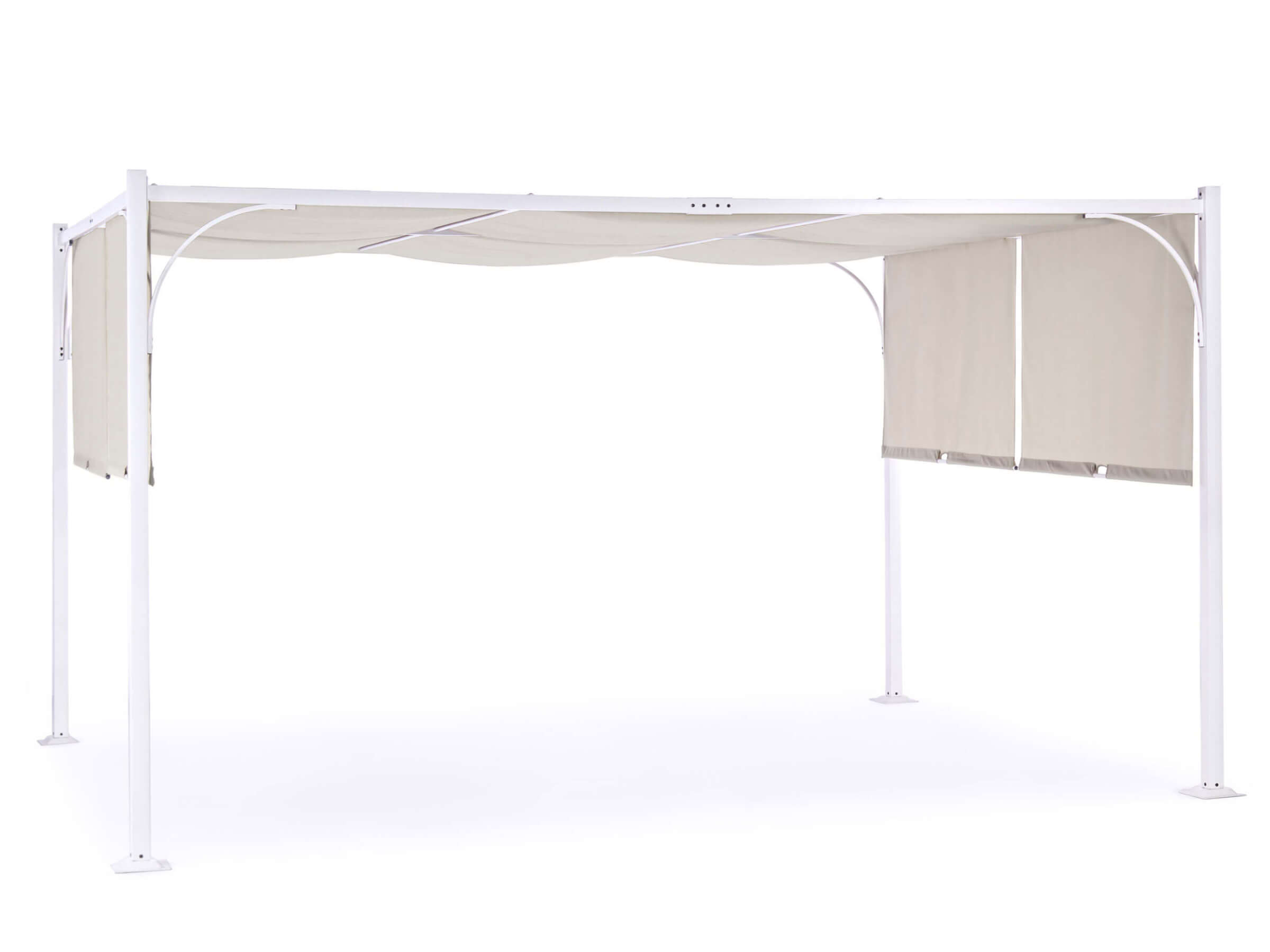 GAZEBO SLIDE 3X4 BIANCO-TORTORA