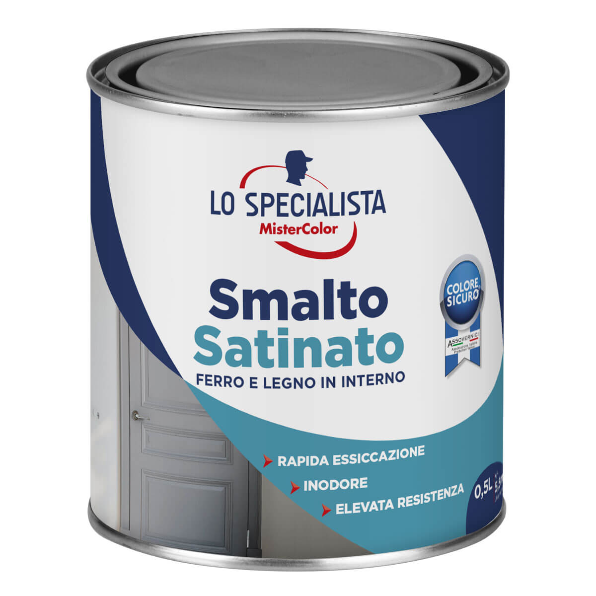 *SMALTO ACQUA BRILLANTE GRIGIO SCURO LT0.5