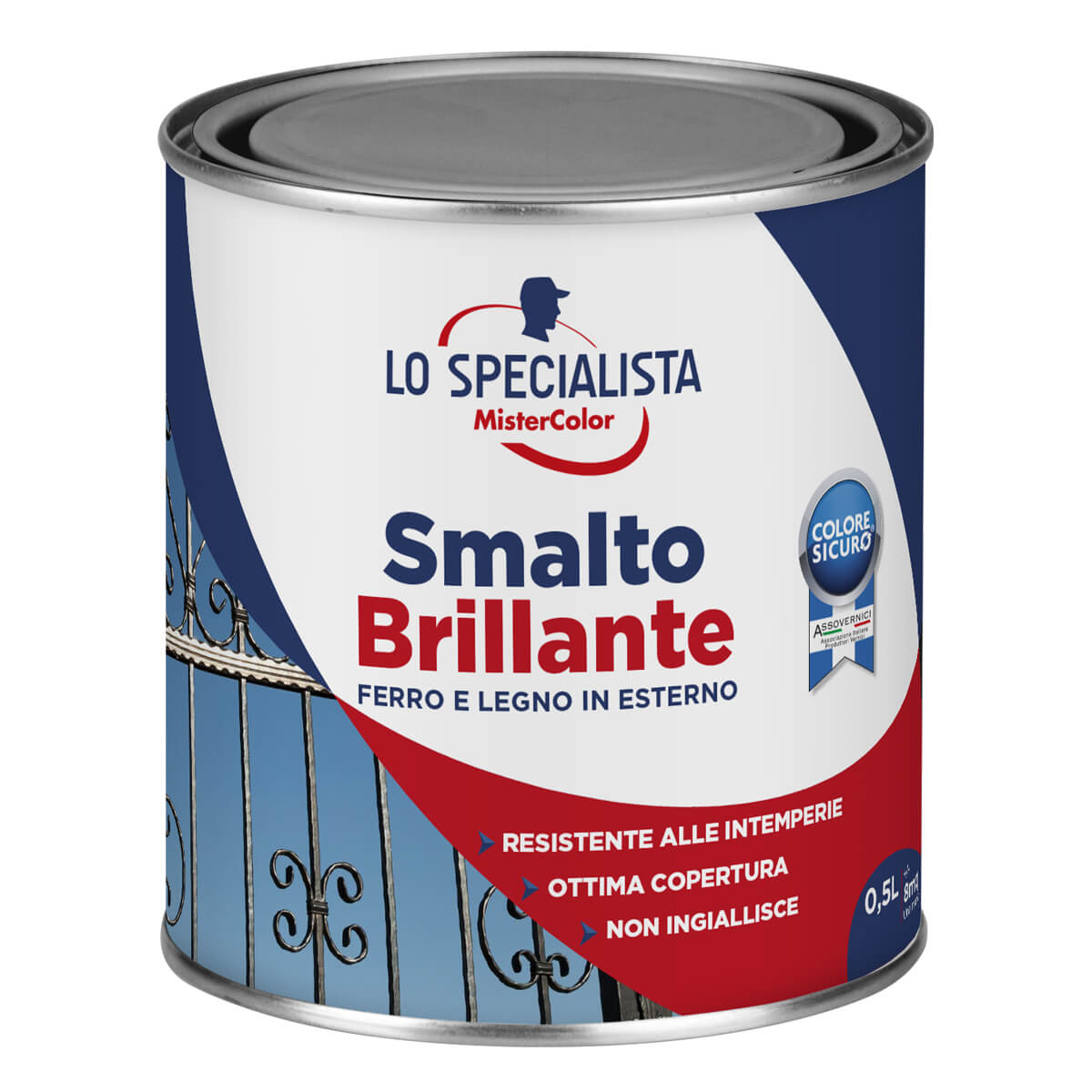 *SMALTO SOLVENTE BRILLANTE BIANCO LT0.5